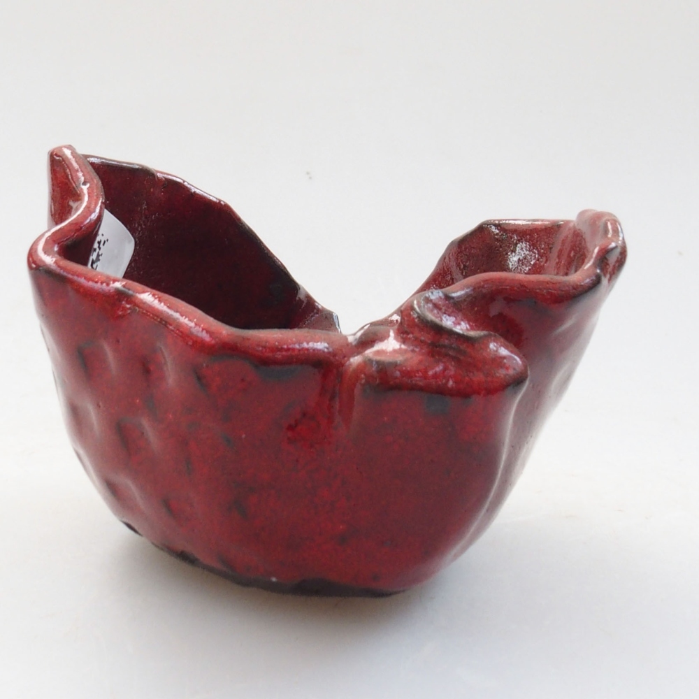 Guscio in ceramica 8 x 7,5 x 6 cm , colore rosso