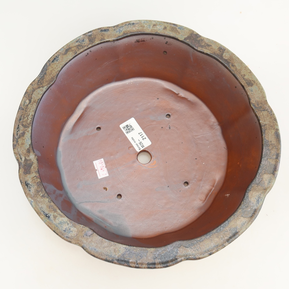 Ciotola bonsai in ceramica 26 x 26 x 8 cm, marrone