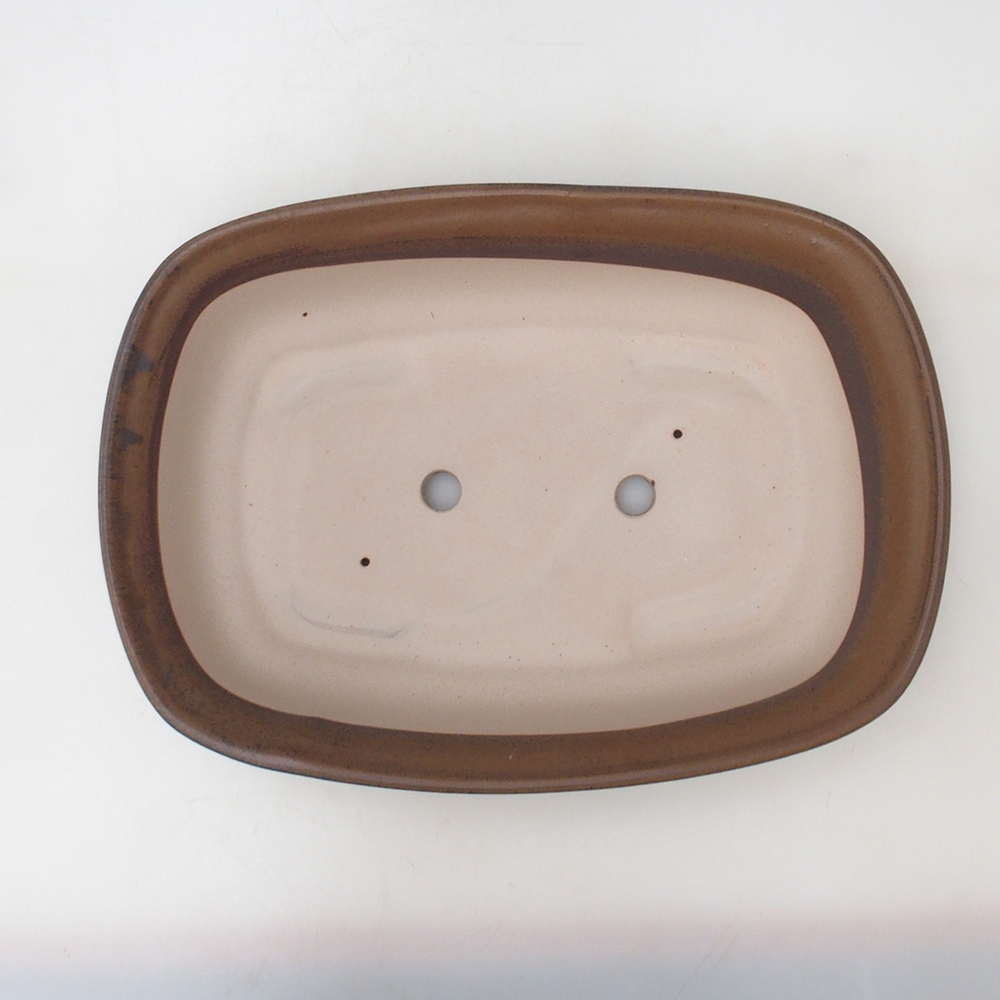 Ciotola per bonsai H10 - 37 x 28 x 9 cm - marrone