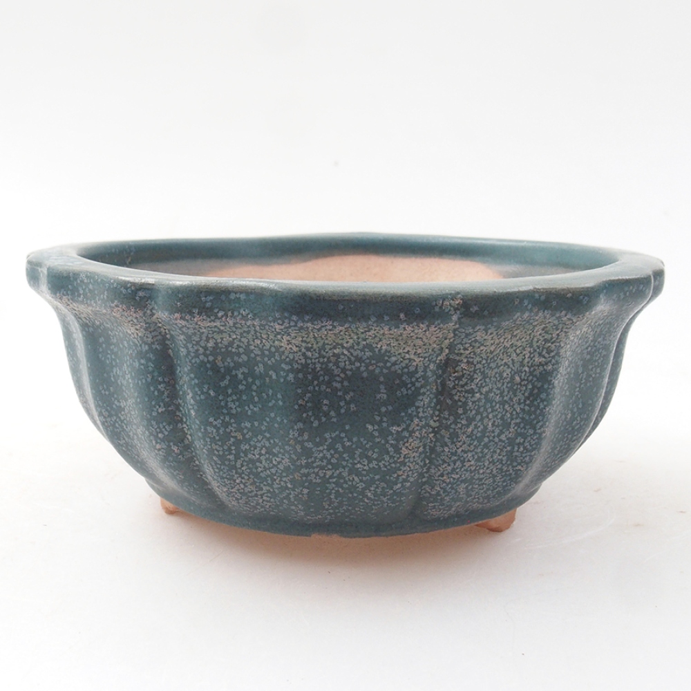 Ciotola bonsai in ceramica 11 x 11 x 5 cm, colore blu