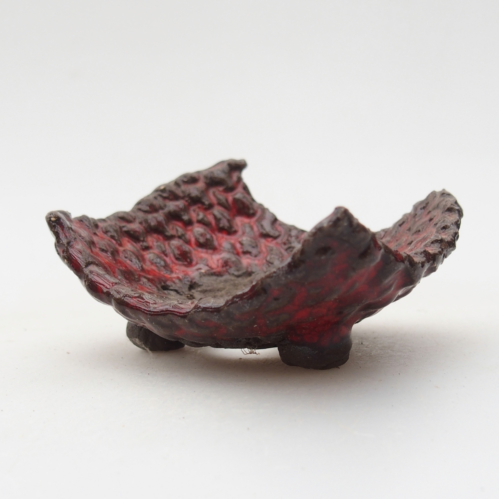 Conchiglia in ceramica 7,5 x 6 x 4 cm , colore rosso
