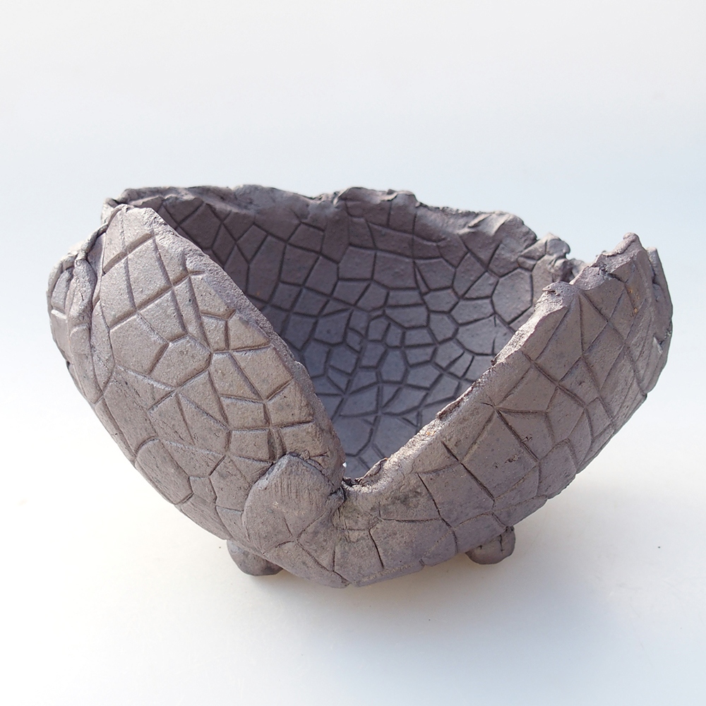 Conchiglia in ceramica 15 x 14,5 x 10 cm , colore metallizzato