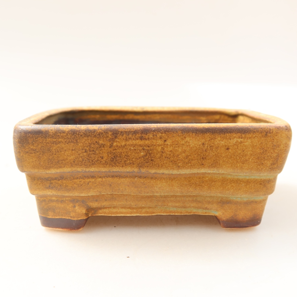 Vaso da bonsai in ceramica 9,5 x 7,5 x 3,5 cm, colore verde