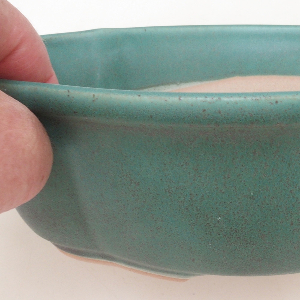 Ciotola per bonsai H75 - 19 x 14 x 6,5 cm - verde