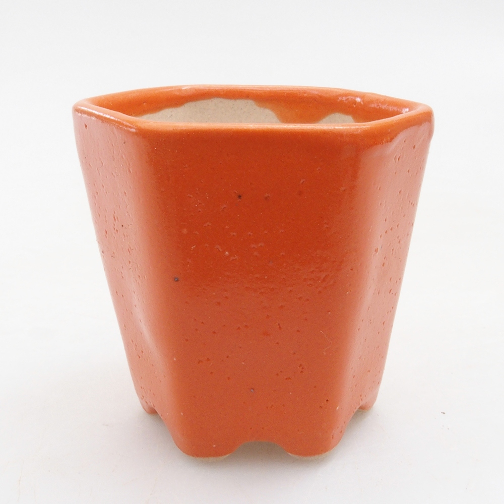 Ciotola per mini bonsai 5 x 5 x 5 cm, arancione