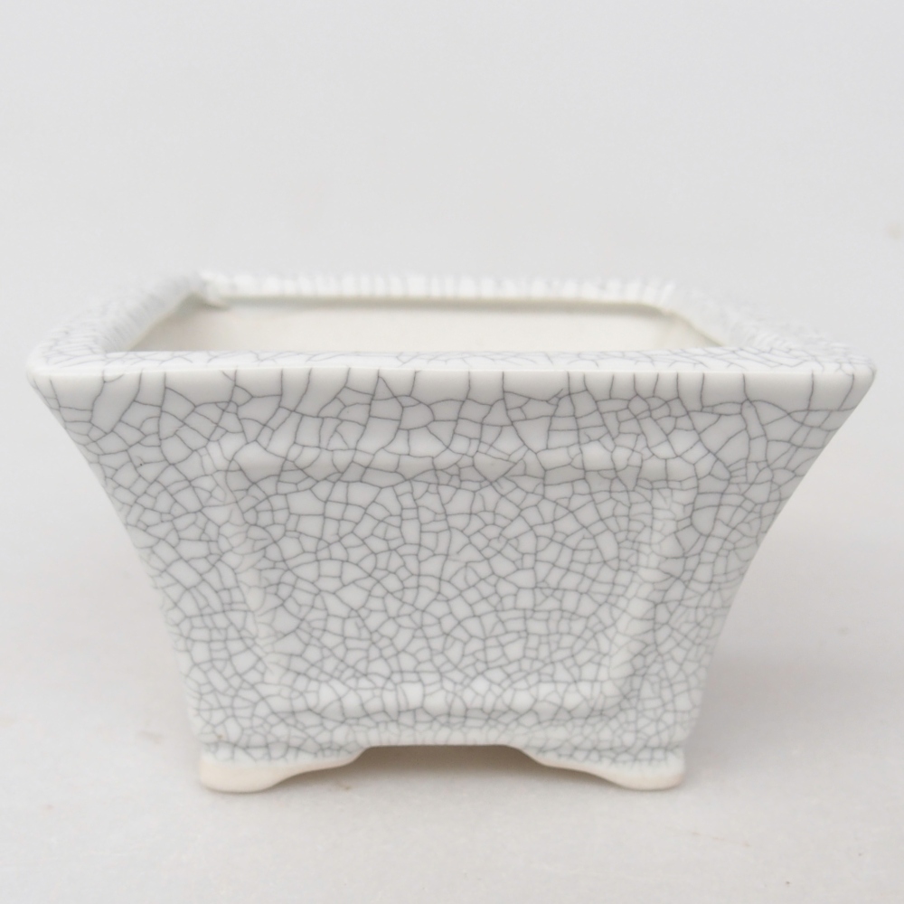 Ciotola bonsai in ceramica 8,5 x 8,5 x 5 cm, colore raku