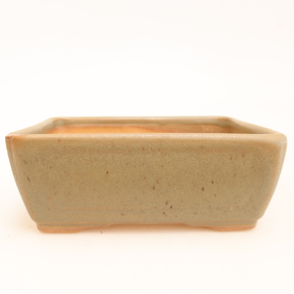 Vaso da bonsai in ceramica 13 x 9 x 5 cm, colore grigio