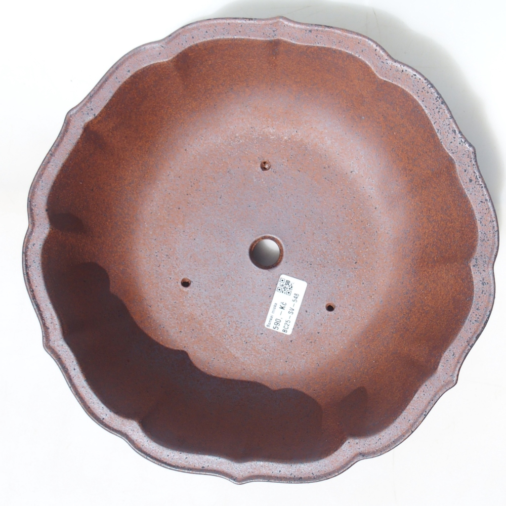 Ciotola 30 x 30 x 10 cm marrone