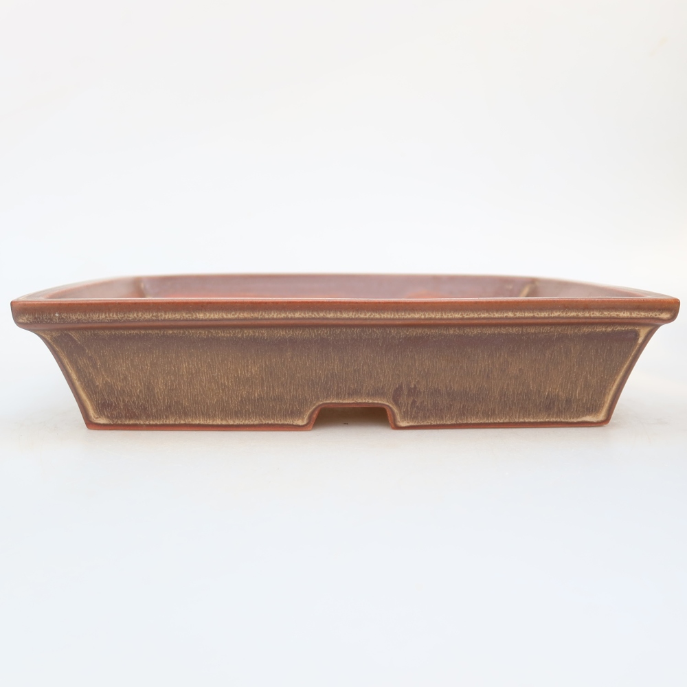 Ciotola in ceramica  26 x 20 x 5 cm, colore marrone
