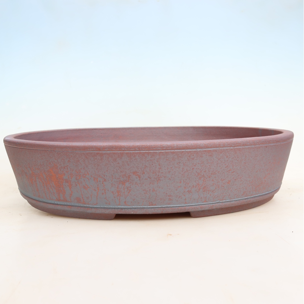 Vaso da bonsai in ceramica 38 x 31,5 x 8 cm, colore metallizzato