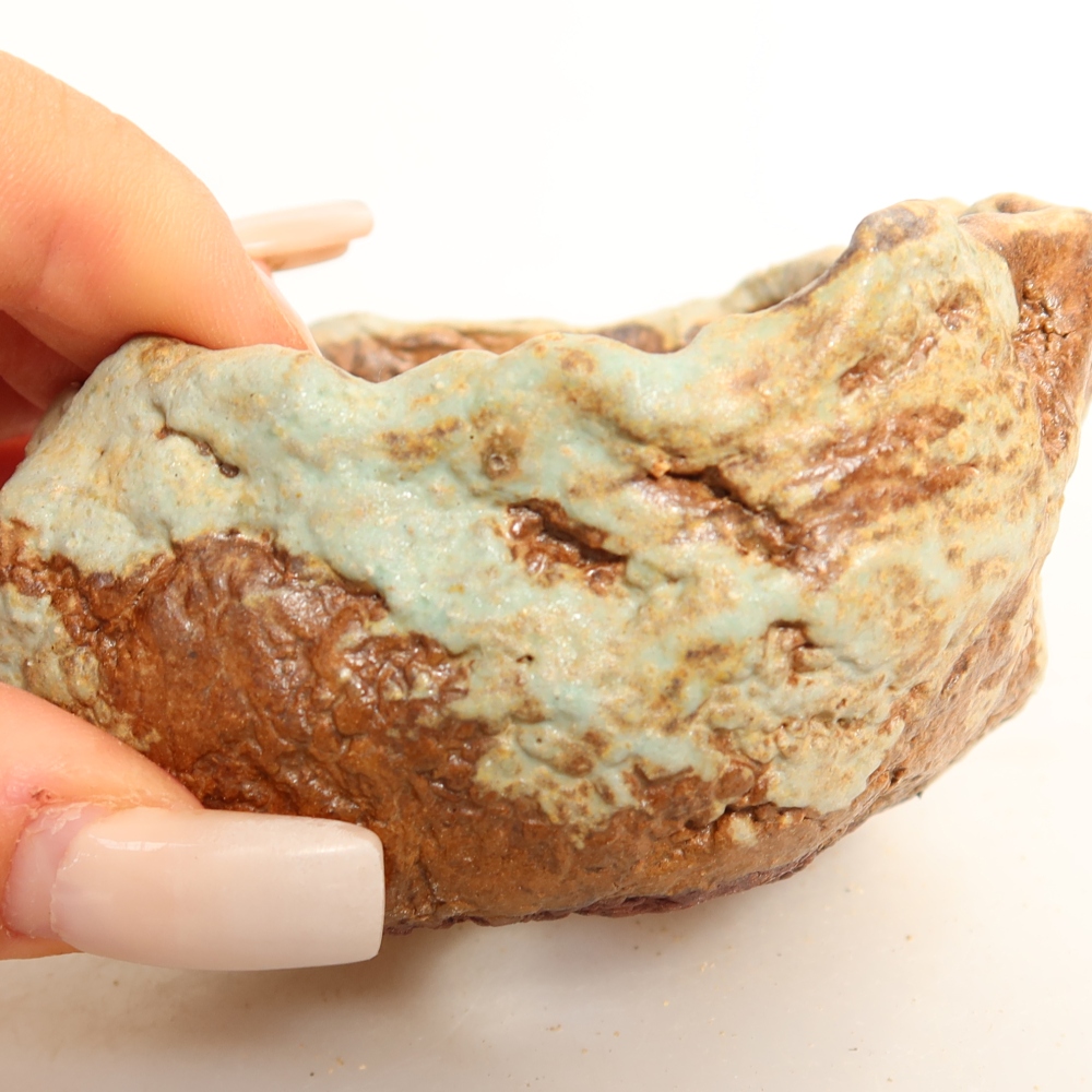 Guscio in ceramica  7,5 x 7,5 x 4,5 cm, colore verde