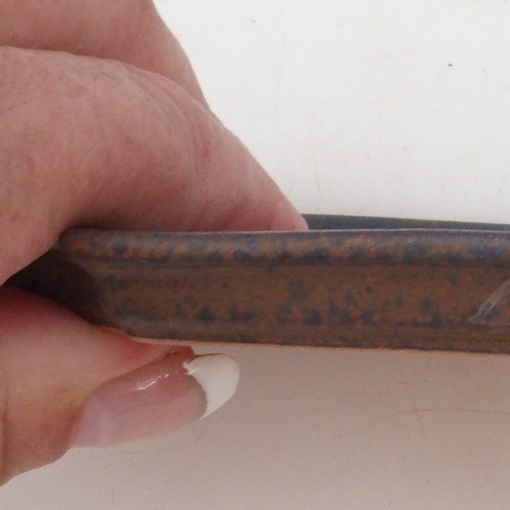 Ciotola in ceramica H01 - 11,5 x 8 x 0,5 cm - marrone