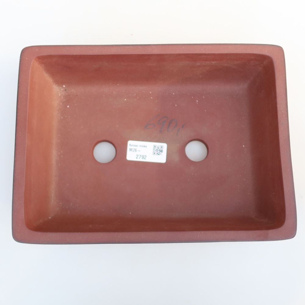 Ciotola in ceramica  25,5 x 19 x 7 cm, colore mattone