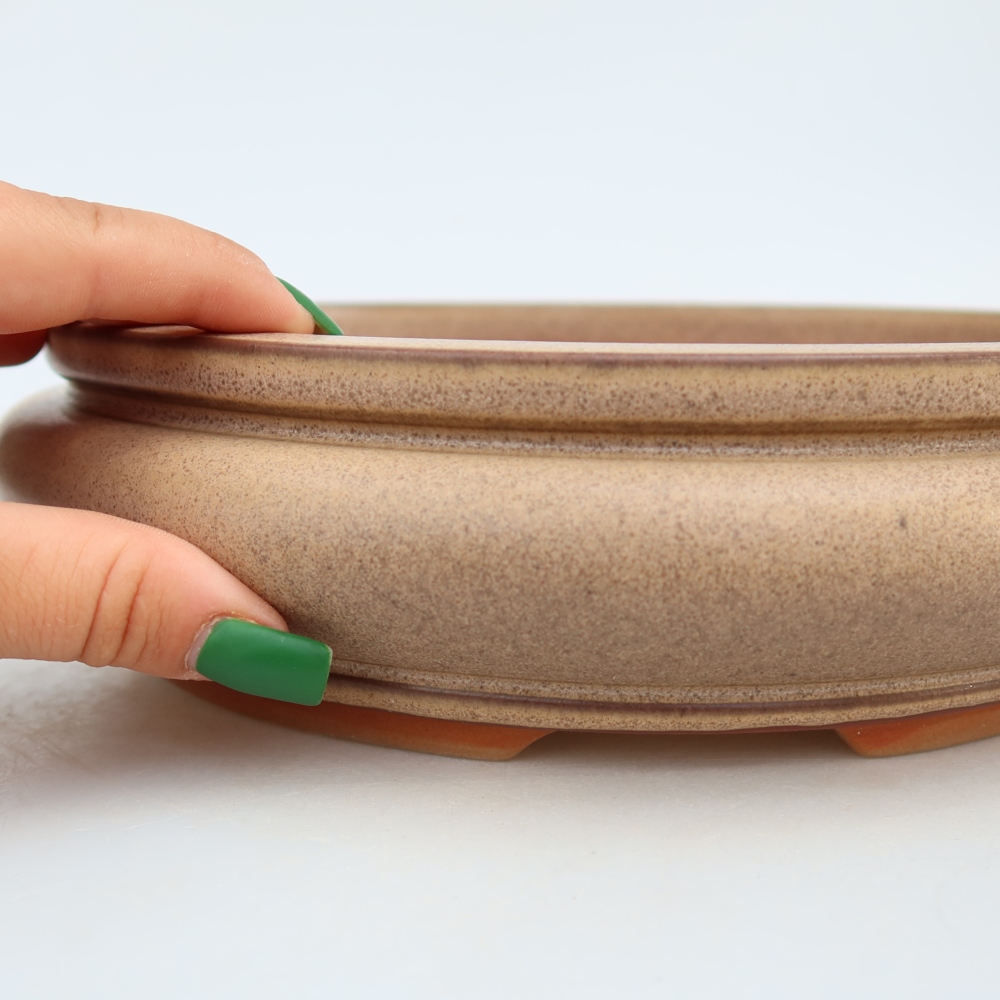 Ciotola in ceramica  23 x 23 x 7 cm, colore beige