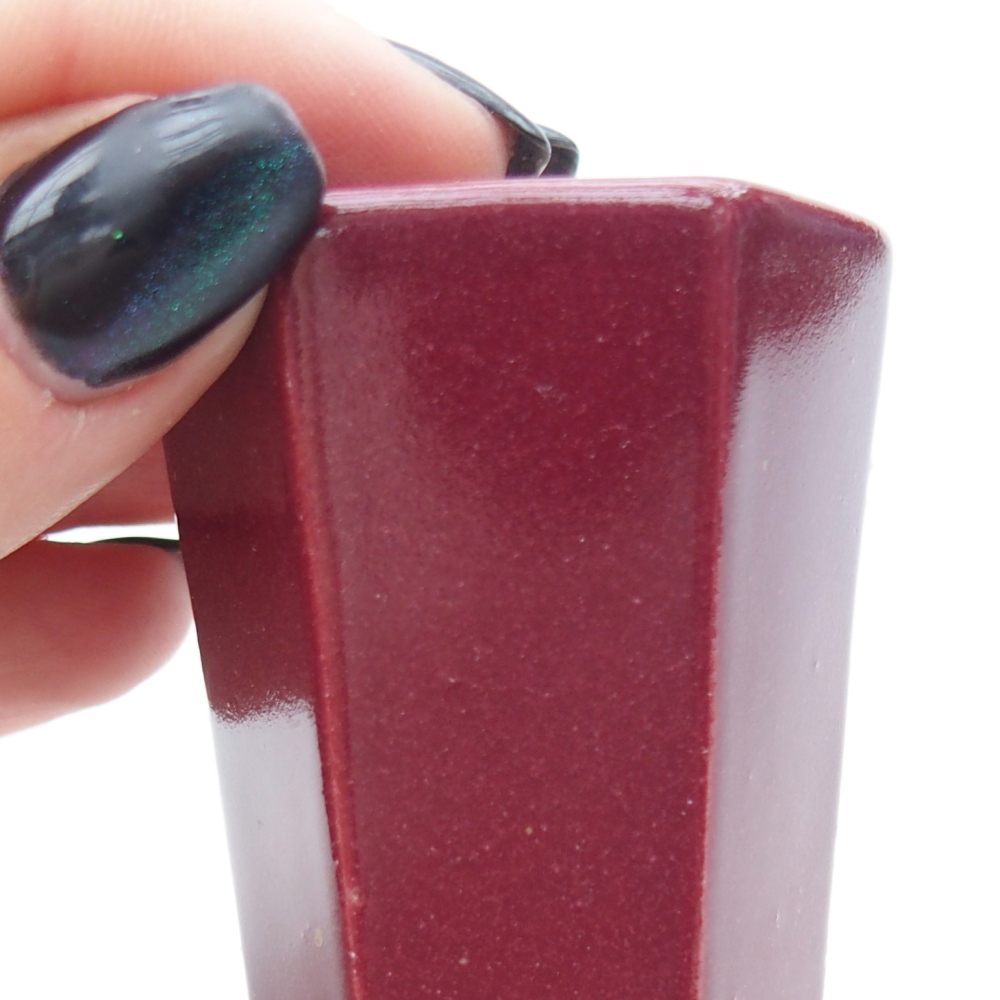 Ciotola per mini bonsai 4 x 3,5 x 5,5 cm, bordeaux