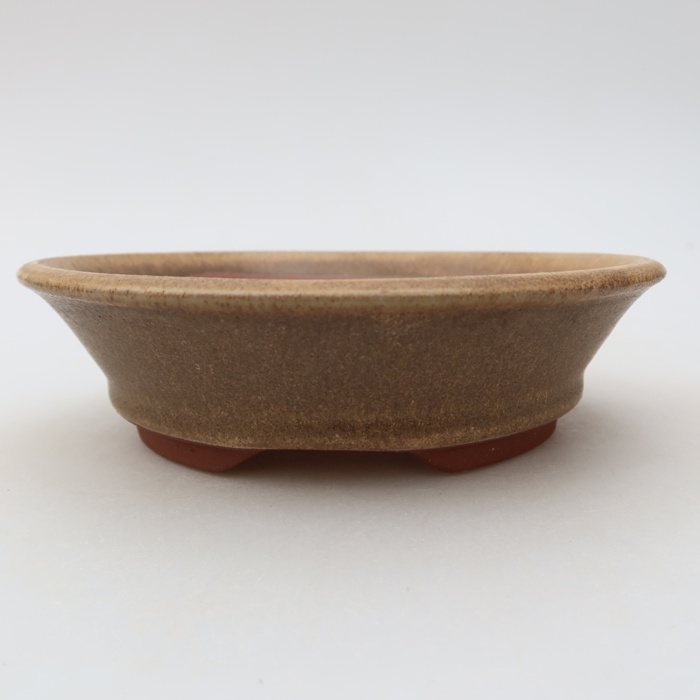 Ciotola per bonsai in ceramica 15 x 15 x 4,5 cm, marrone