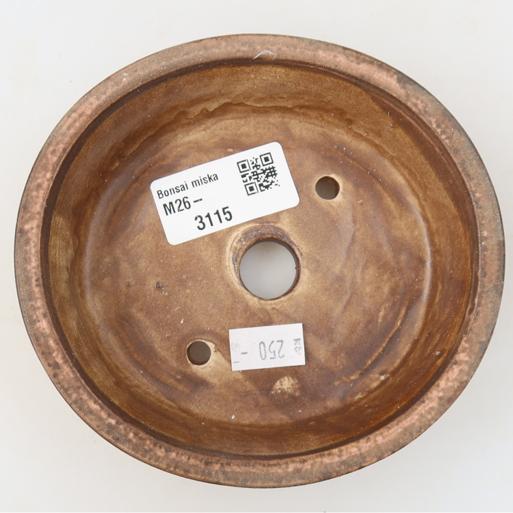 Vaso da bonsai in ceramica 12,5 x 11,5 x 3,5 cm, colore rosa