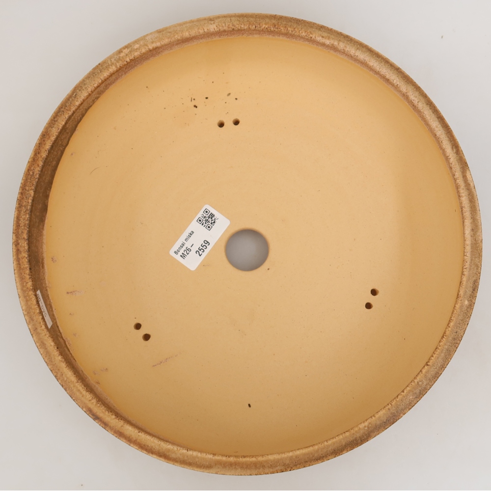 Vaso da bonsai in ceramica 26 x 26 x 7,5 cm, colore marrone