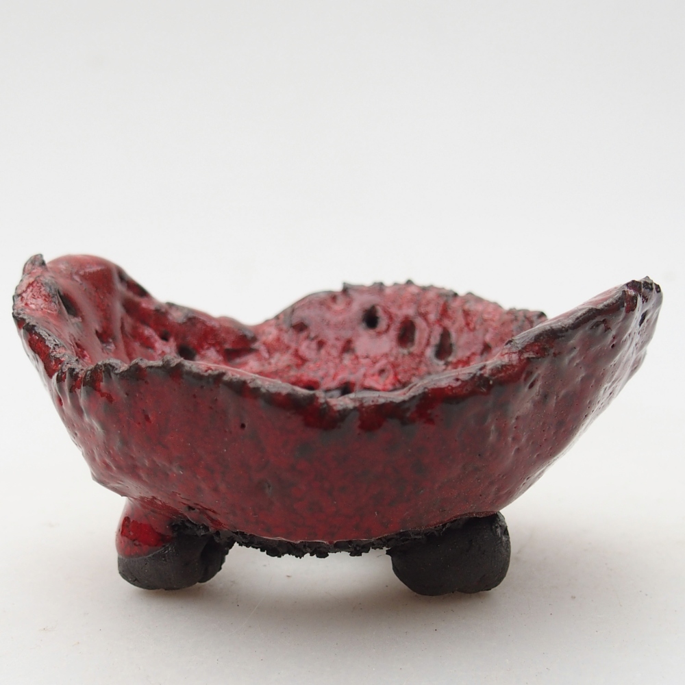 Conchiglia in ceramica 8,5 x 8 x 4,5 cm , colore rosso