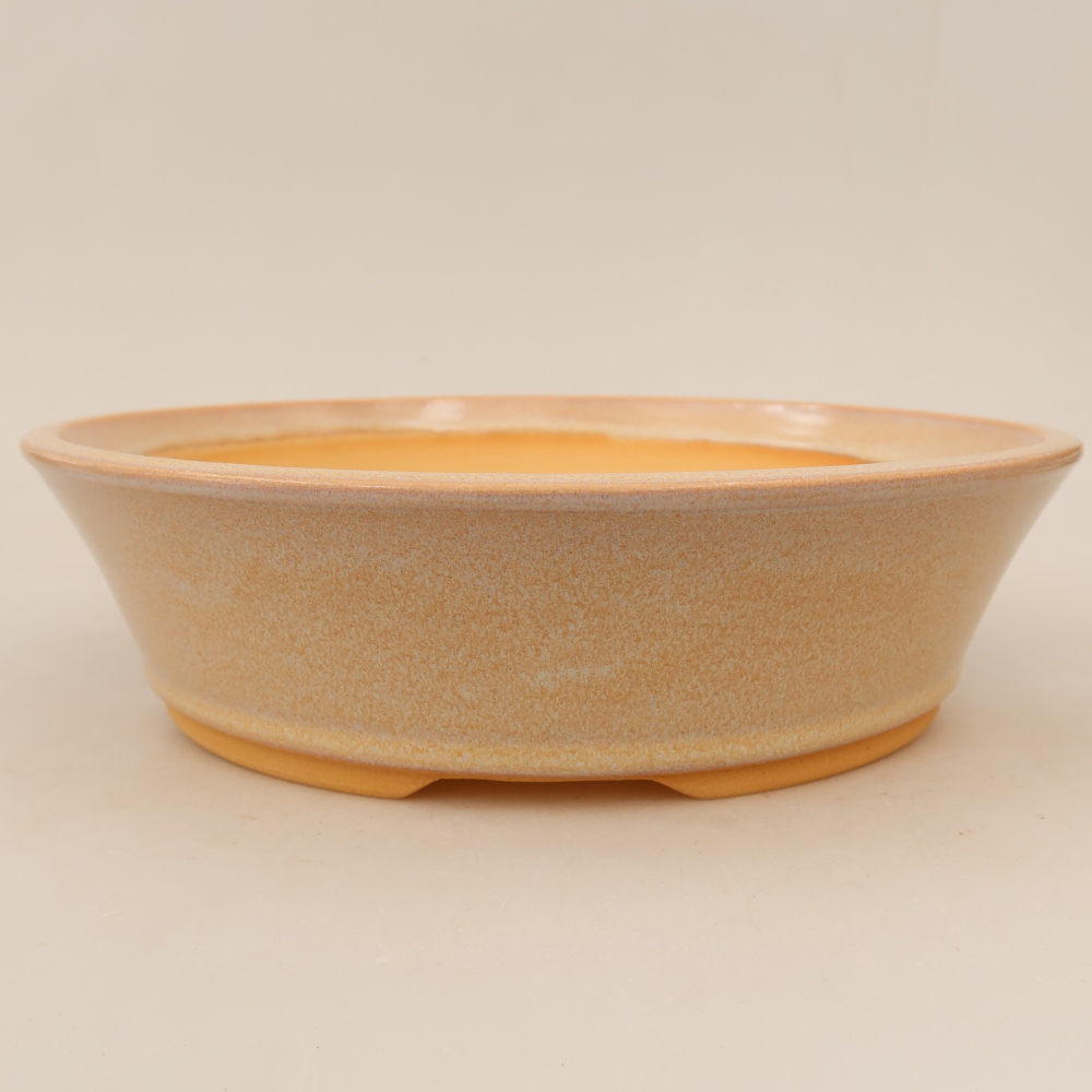 Vaso da bonsai in ceramica 27 x 27 x 7 cm, colore beige