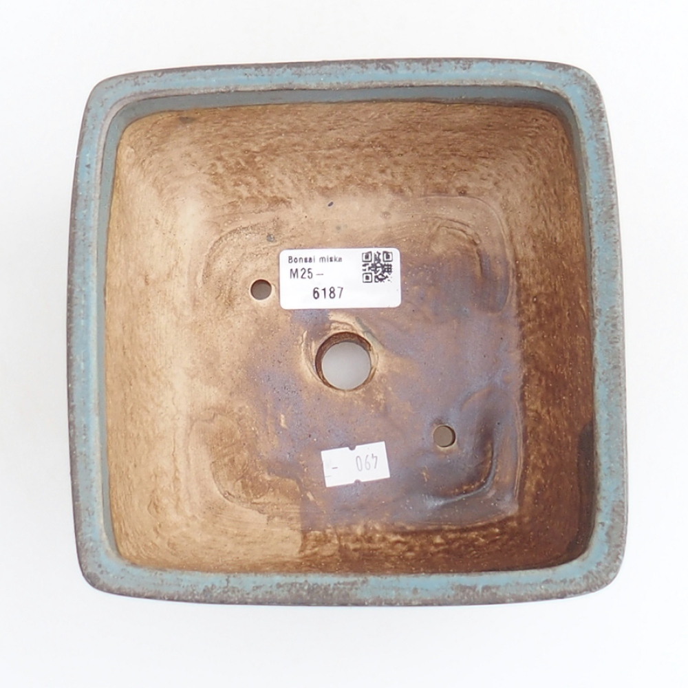 Ciotola bonsai in ceramica 10,5 x 10,5 x 7 cm, rosa