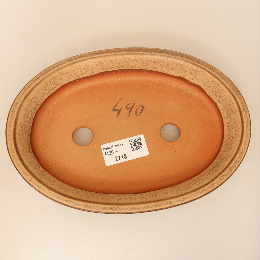 Ciotola in ceramica  21 x 14,5 x 3,5 cm, colore beige