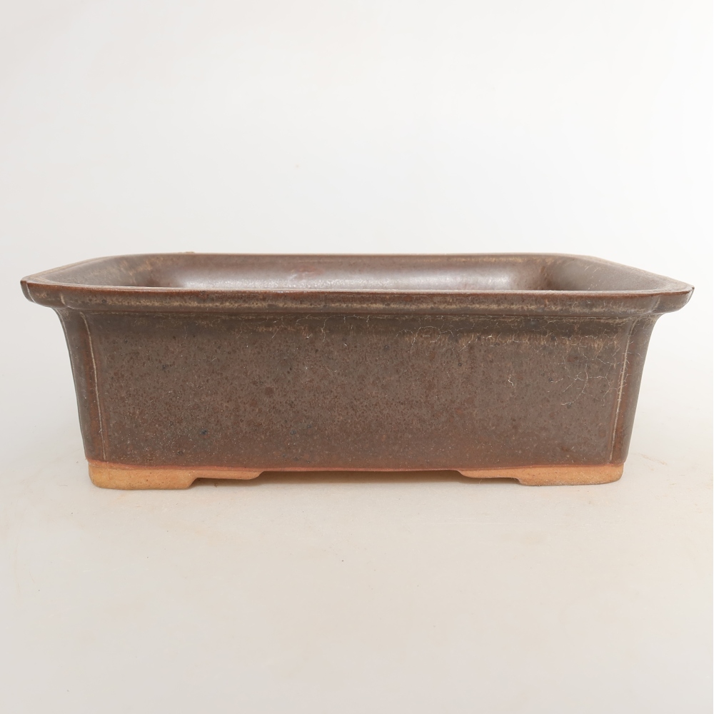 Ciotola in ceramica  20 x 15,5 x 5,5 cm, colore marrone