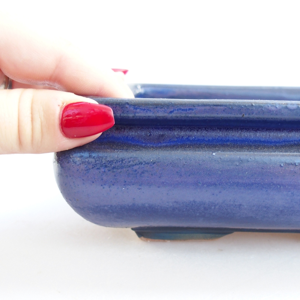 Ciotola bonsai in ceramica 26 x 26 x 8 cm, colore rosso