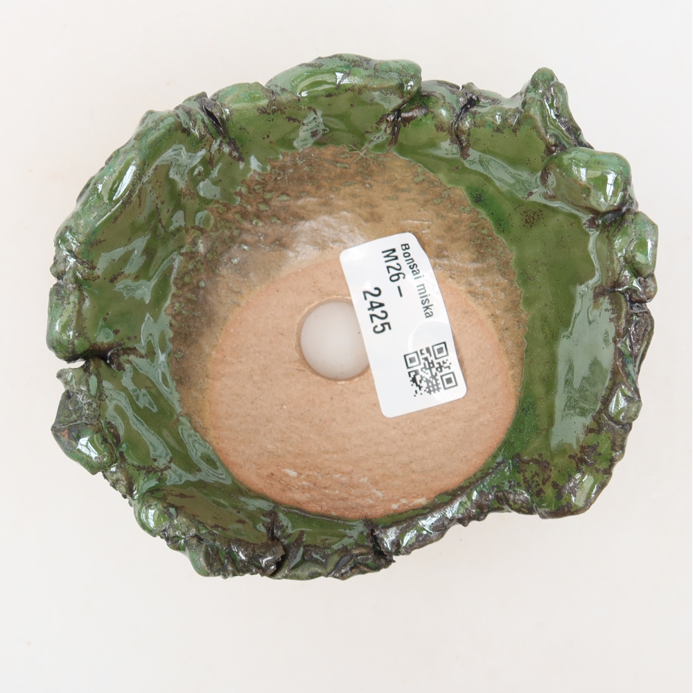 Guscio in ceramica  11,5 x 10,5 x 6 cm, colore verde