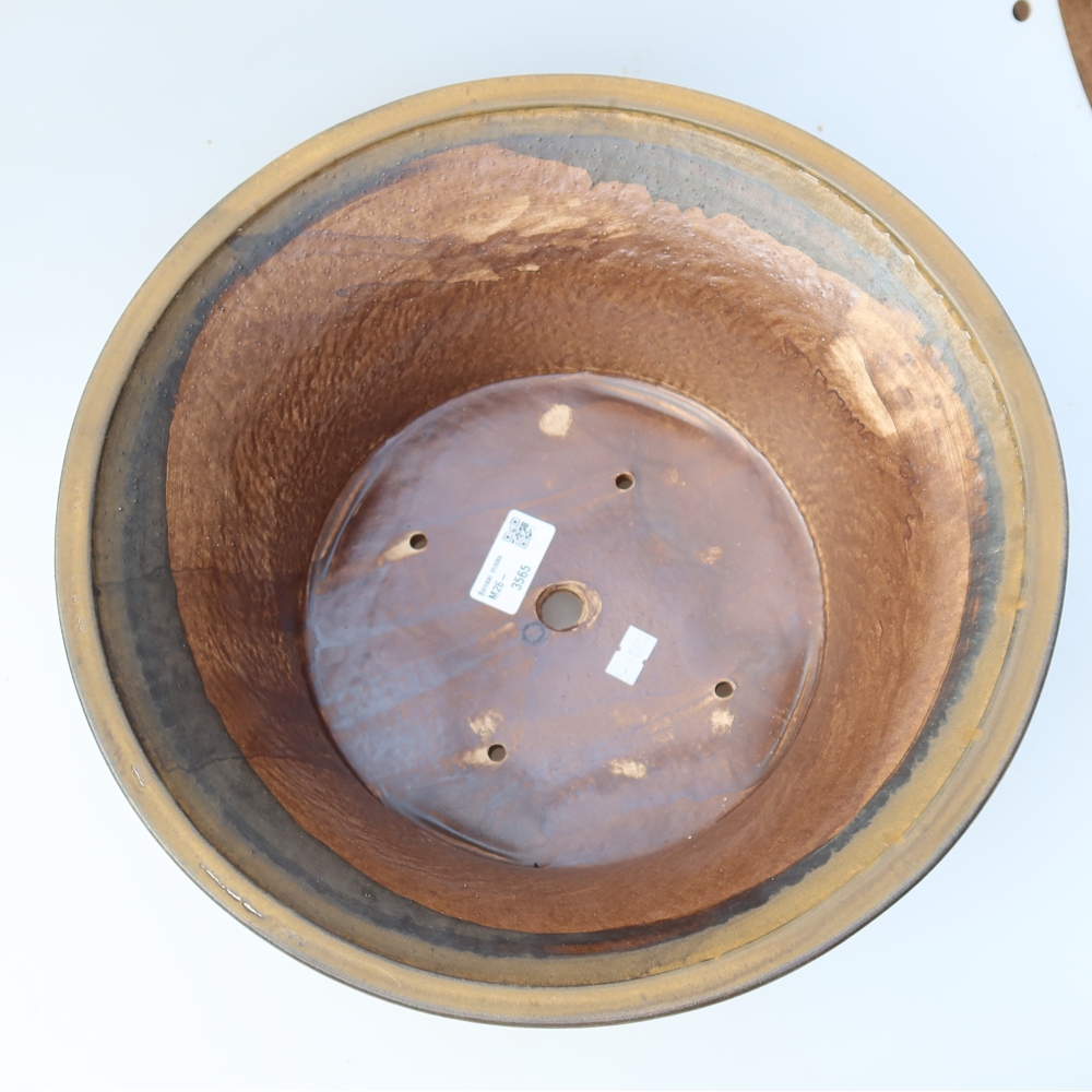 Vaso da bonsai in ceramica 31,5 x 31,5 x 14,5 cm, colore marrone
