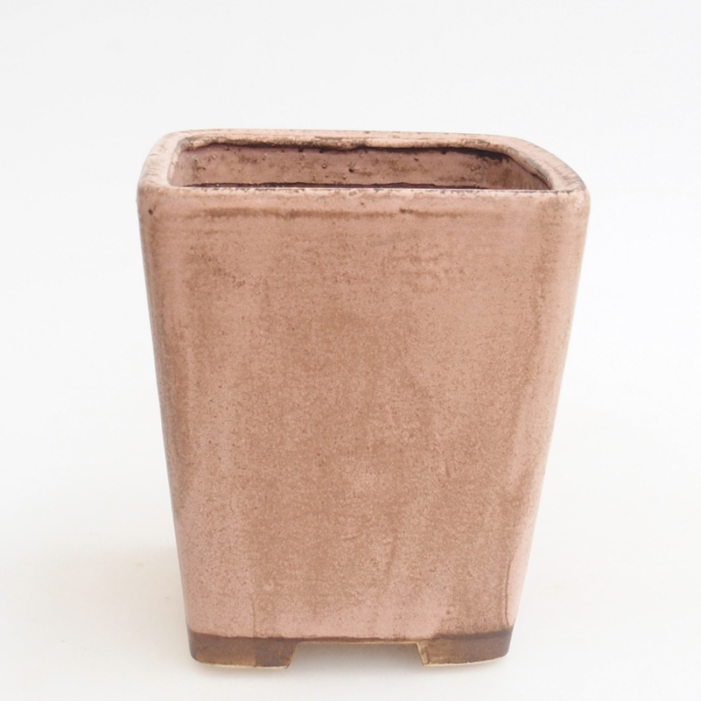 Ciotola bonsai in ceramica 10 x 10 x 12 cm, rosa