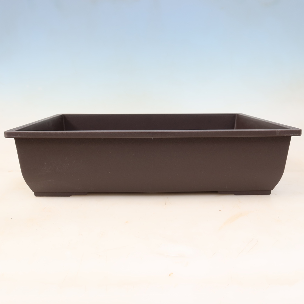 Vaso per bonsai in plastica MP-6 marrone - 41 x 30,5 x 10 cm