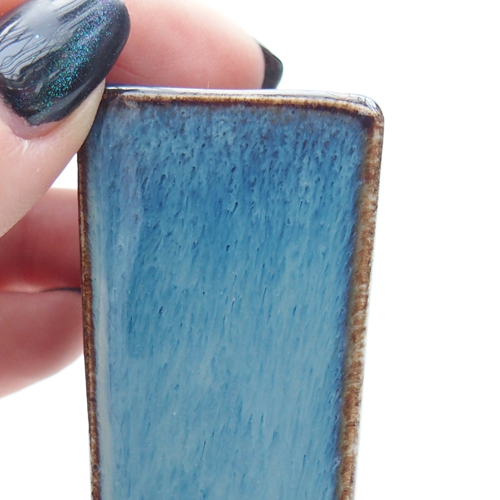 Mini bonsai 3 x 3 x 5,5 cm, colore blu