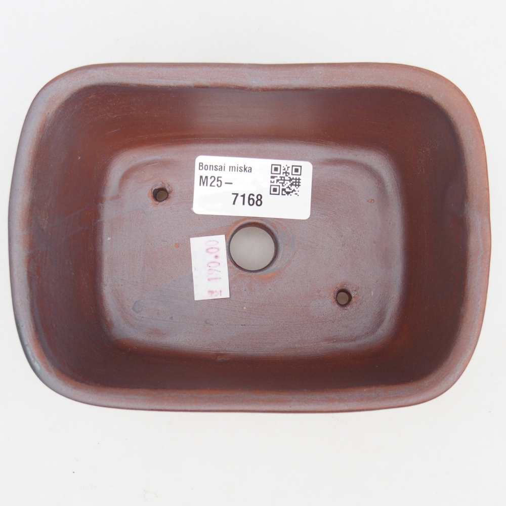 Ciotola bonsai in ceramica 26 x 26 x 8 cm, colore rosso