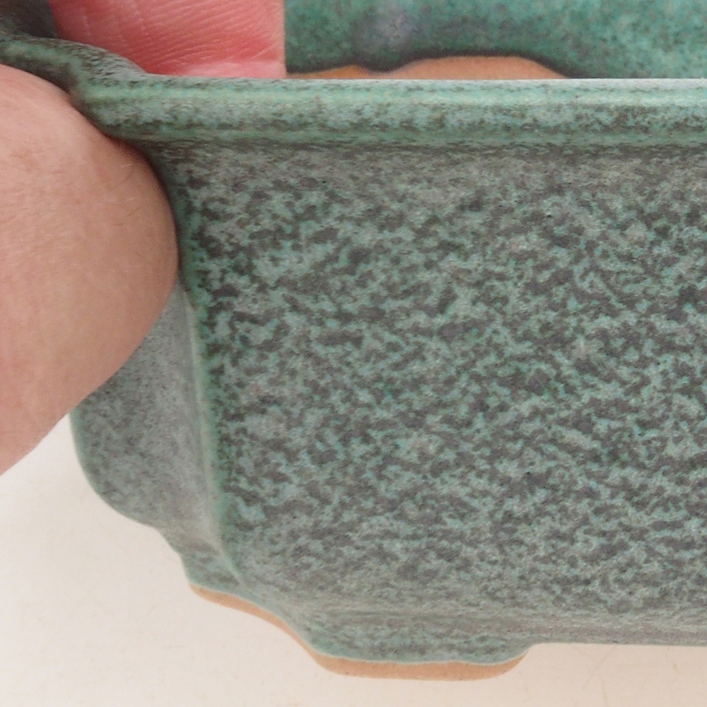 Ciotola per bonsai H01 - 12 x 9 x 5 cm - verde