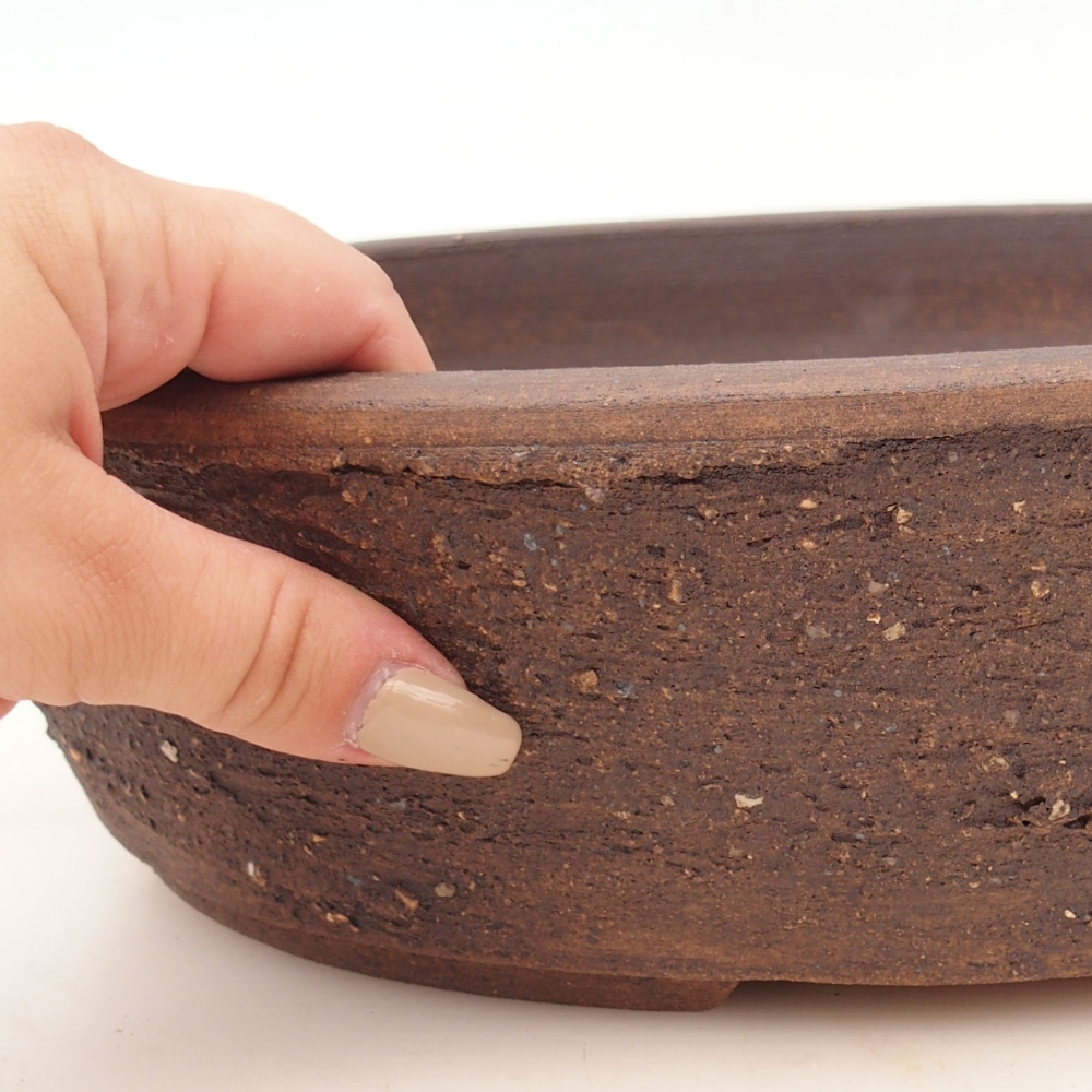 Ciotola per bonsai 32,5 x 26 x 8,5 cm , colore marrone