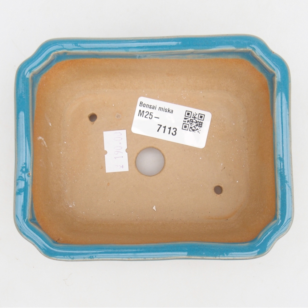 Ciotola bonsai in ceramica 26 x 26 x 8 cm, colore rosso