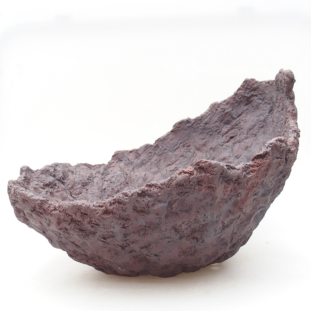 Conchiglia in ceramica 31 x 30 x 23 cm , colore marrone