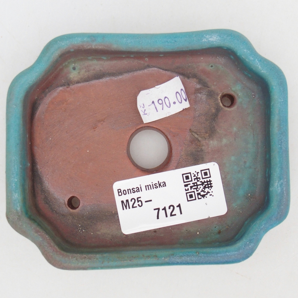 Ciotola bonsai in ceramica 26 x 26 x 8 cm, colore rosso