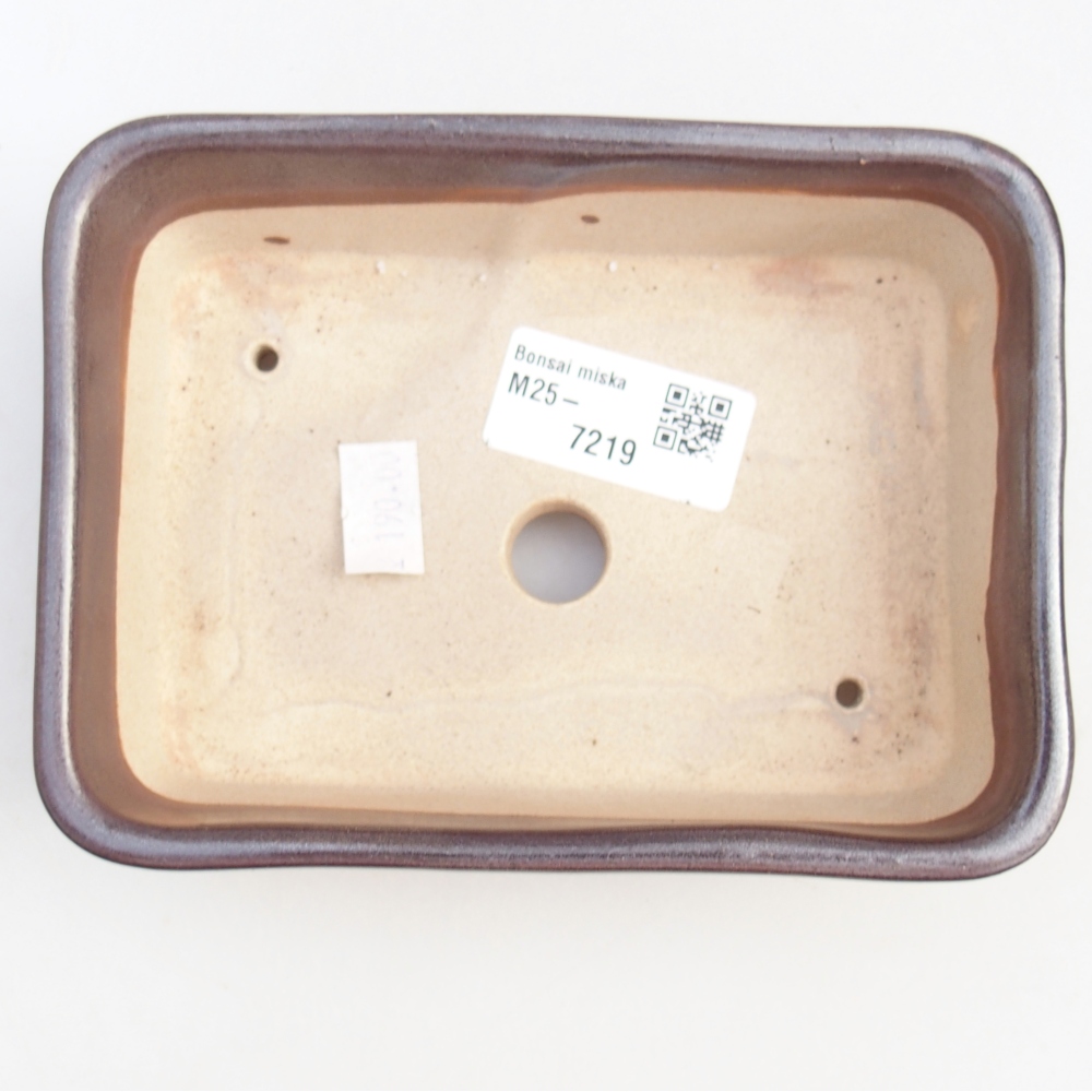 Ciotola bonsai in ceramica 26 x 26 x 8 cm, colore rosso