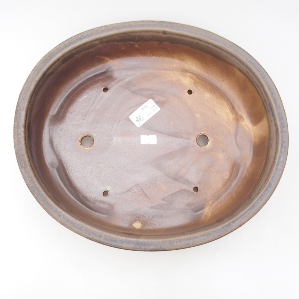 Ciotola bonsai in ceramica 32,5 x 28,5 x 7 cm, colore blu