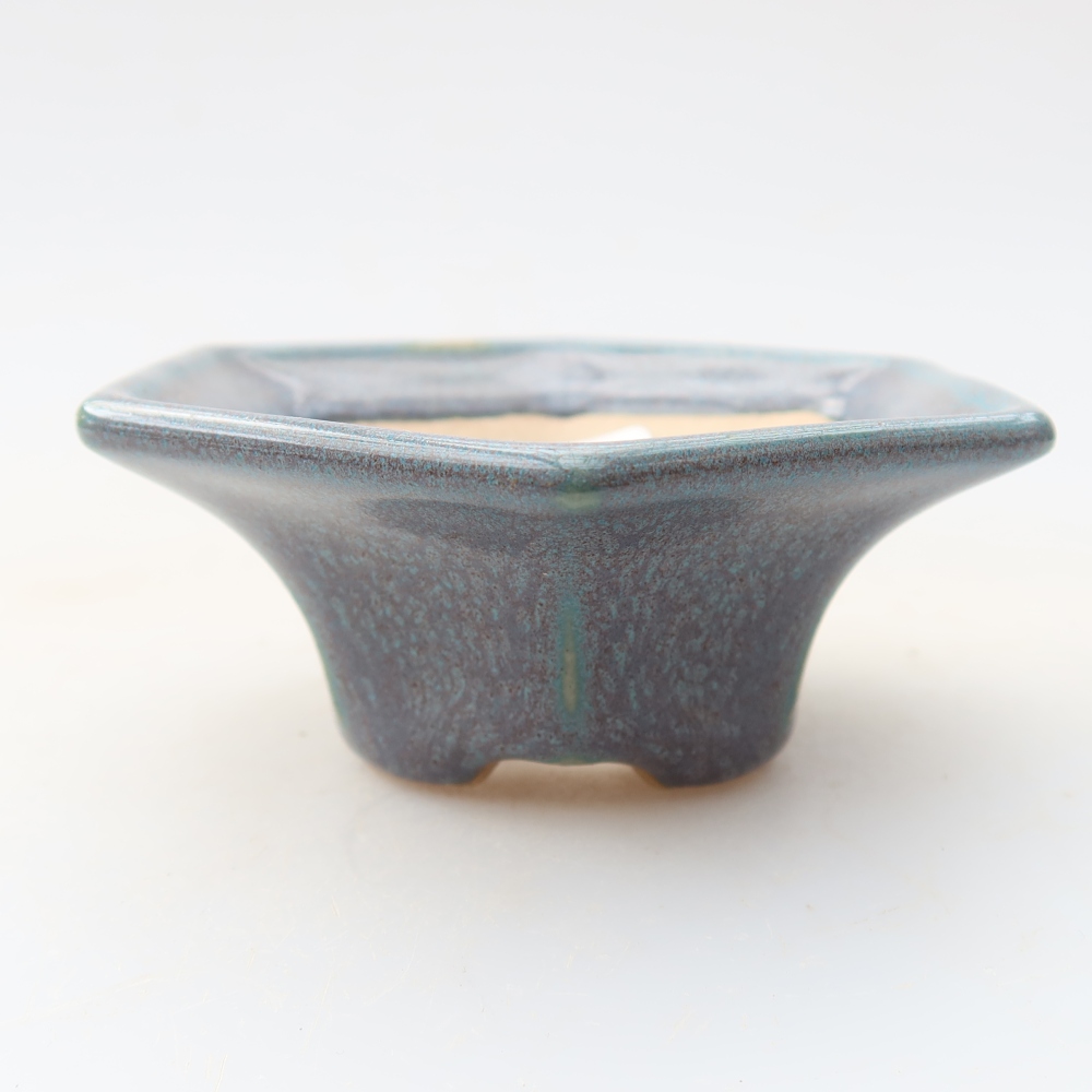 Vaso da bonsai in ceramica 8 x 7 x 3,5 cm, colore grigio
