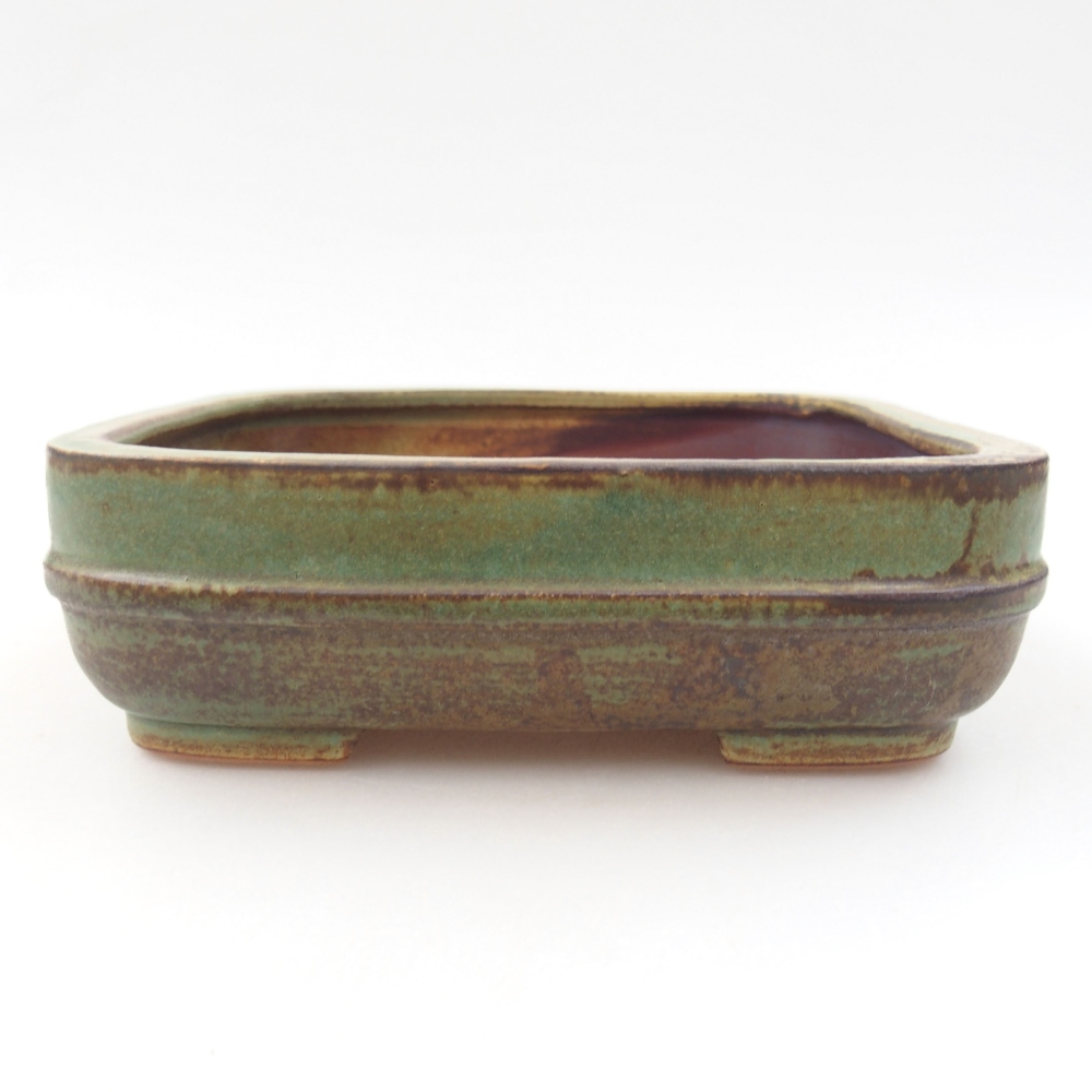 Ciotola bonsai in ceramica 22 x 17 x 5 cm, verde