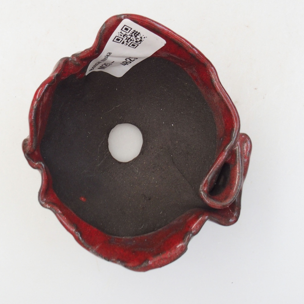 Conchiglia in ceramica 8,5 x 7 x 5 cm , colore rosso