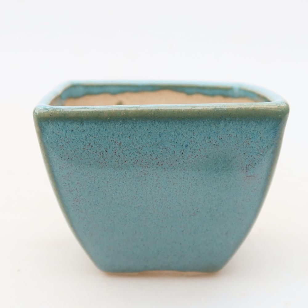 Ciotola bonsai in ceramica 5,5 x 5,5 x 4,5 cm, colore blu