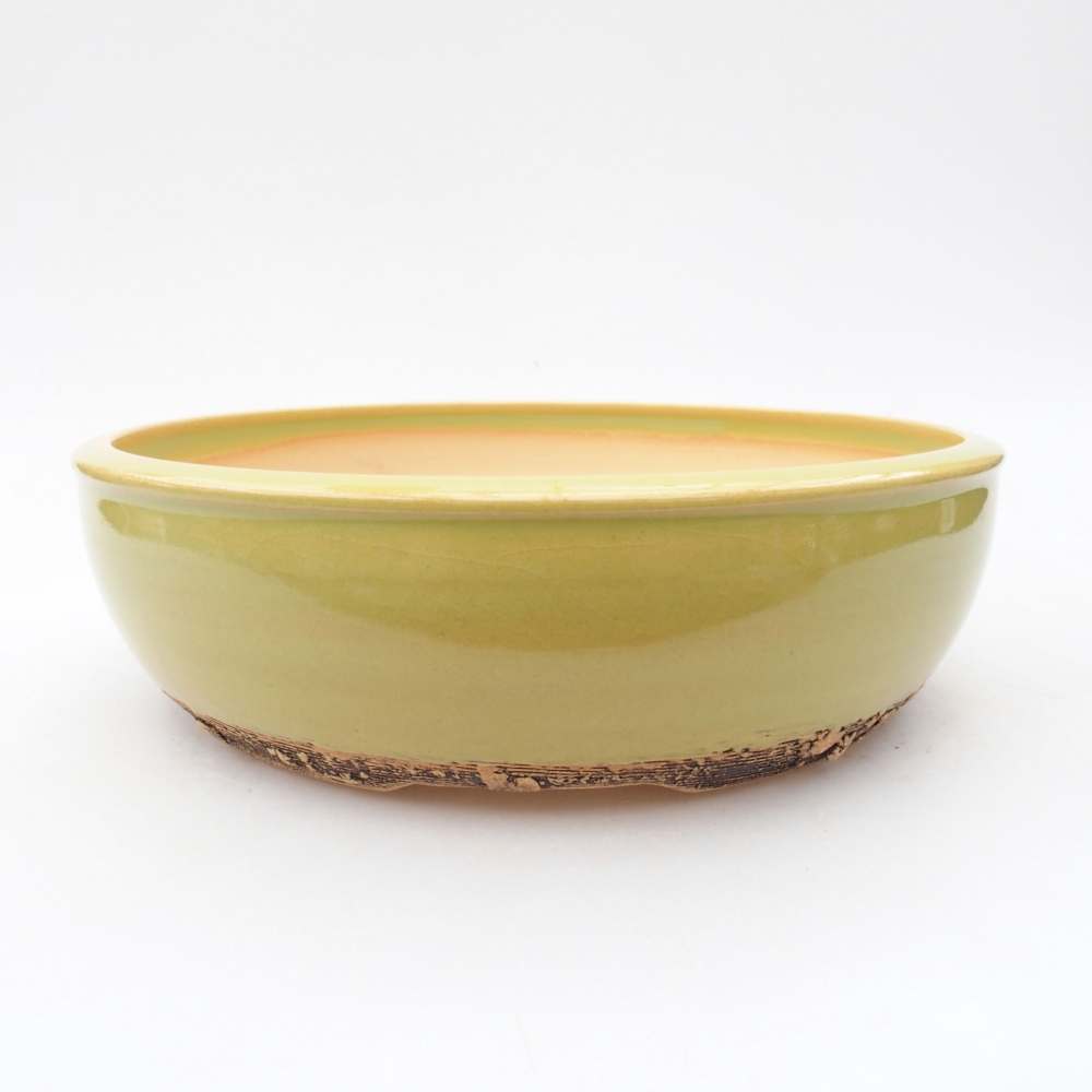 Ciotola per bonsai in ceramica 20 x 20 x 5,5 cm, verde