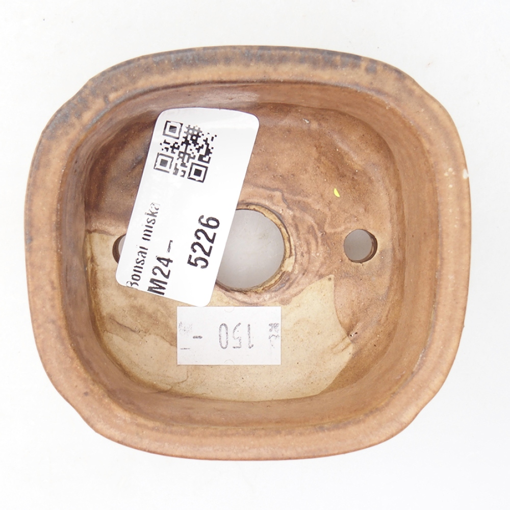 Ciotola bonsai in ceramica 7,5 x 7 x 4 cm, rosa