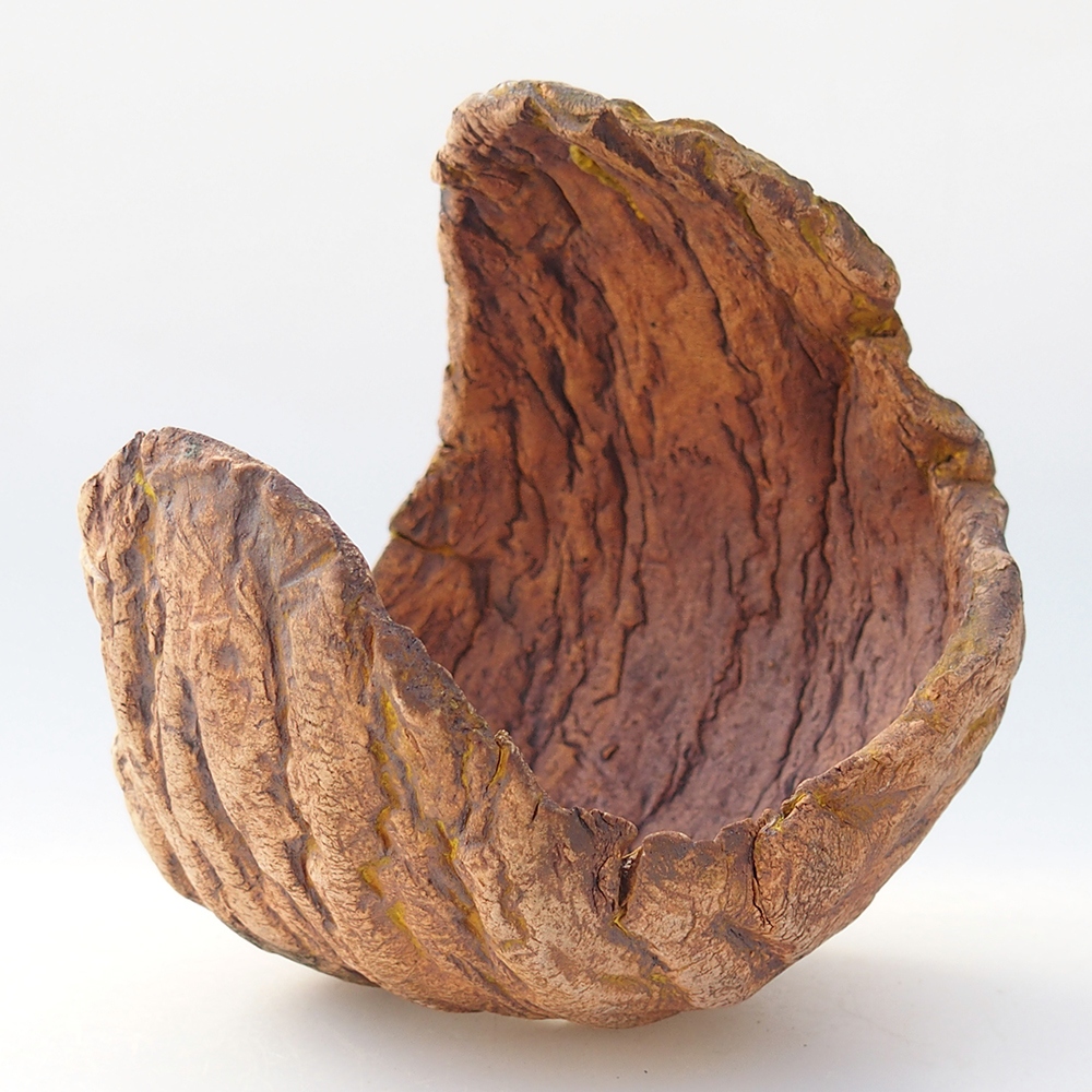 Conchiglia in ceramica 10 x 9 x 12 cm , giallo