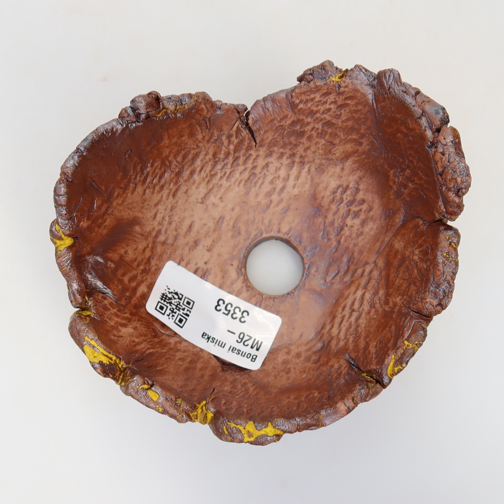 Guscio in ceramica  11 x 10 x 6 cm, colore giallo