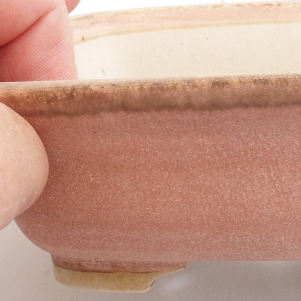 Ciotola per bonsai in ceramica 10 x 8,5 x 4 cm, marrone